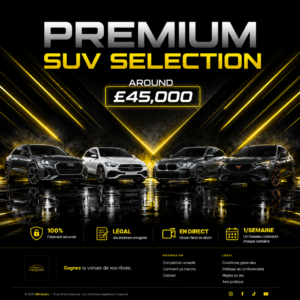 win £45,000 — choose your dream car